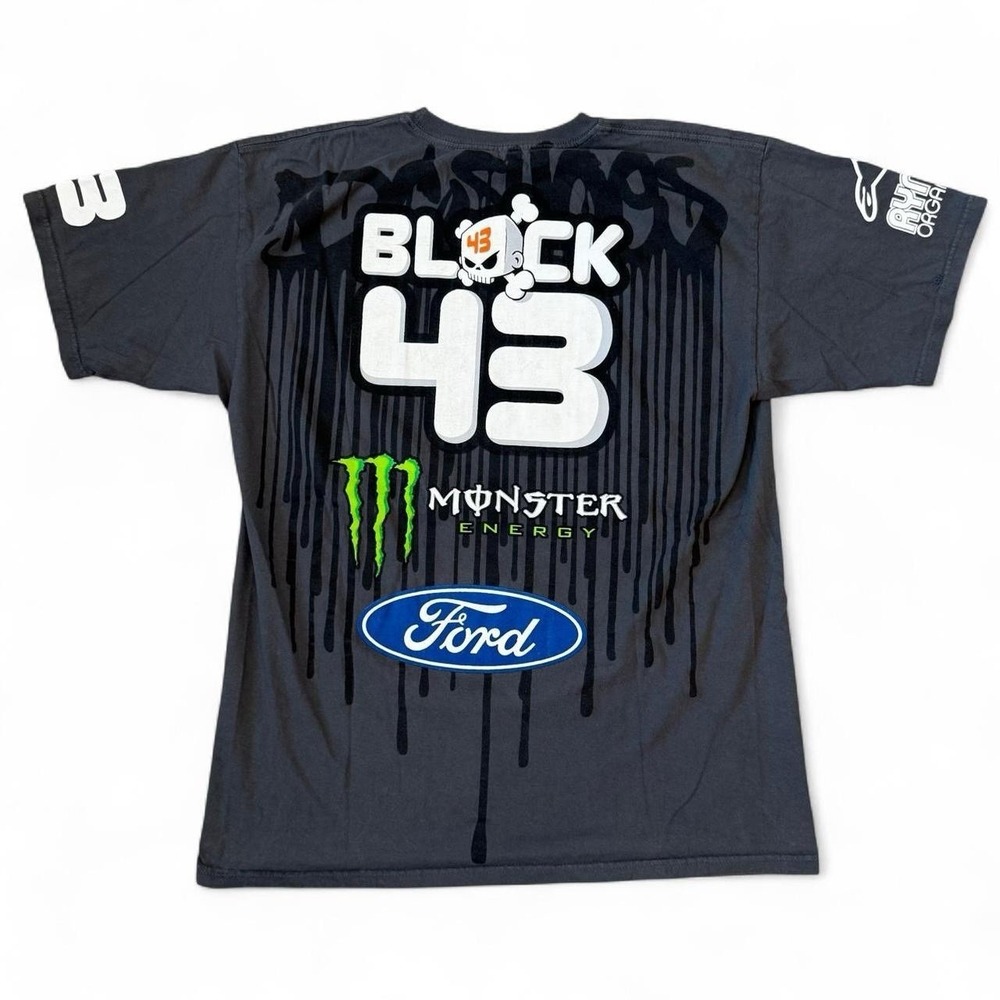 Vintage DC Shoes Ken Block Gray Graphic T-Shirt Mens Large Skater Grunge Y2K VTG - Picture 2 of 5